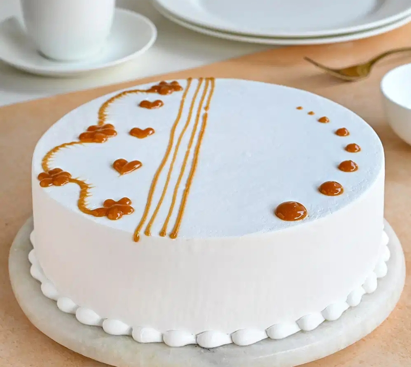 Dad's Vanilla Caramel Cake