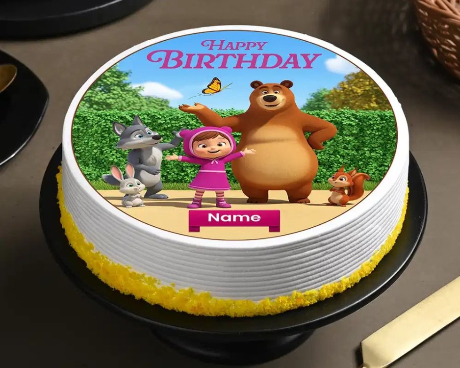 kids Photo Cake - Fresh Cake